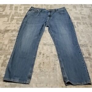 Wrangler 20X Style 33 Extreme Relaxed Baggy Blue Denim Jeans Men's Sz 42x32‎